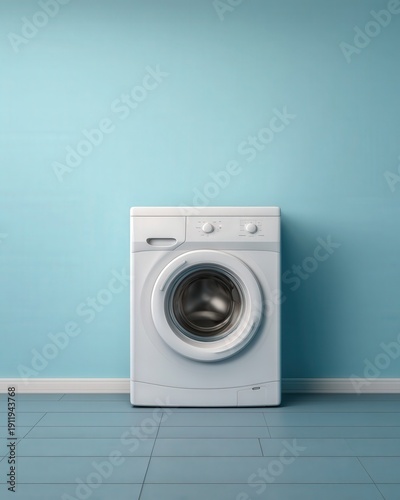 Washing machine appliance in laundry room