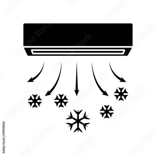 Air conditioner icon design template