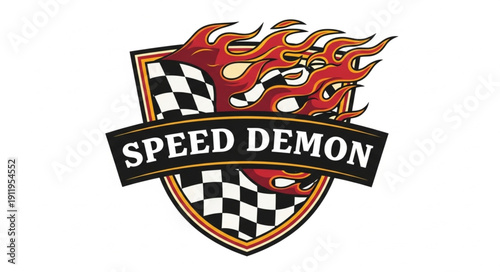 Speed Demon Racing Logo Design.