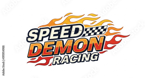 Speed Demon Racing Logo Design.