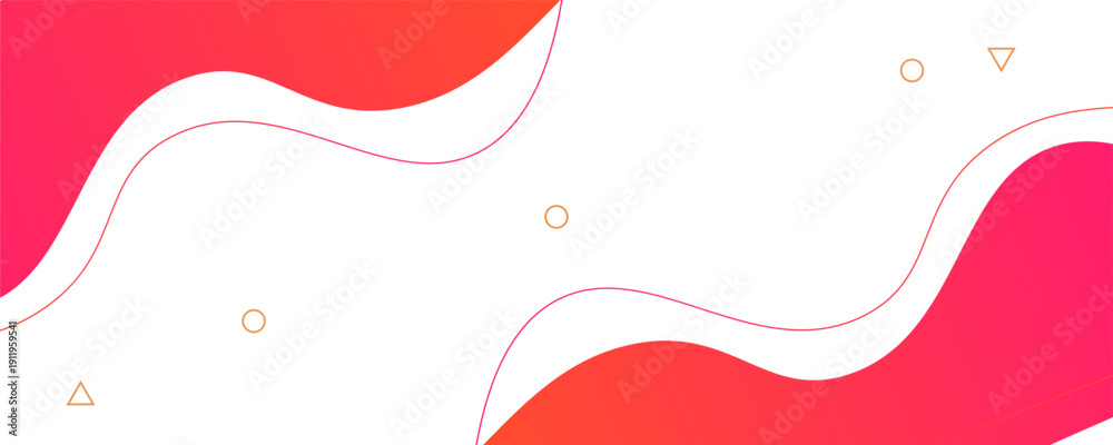 Fotografie Colorful banner template with gradient color