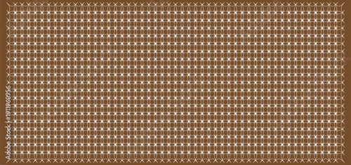 Wallpaper Mural Abstract pattern featuring interwoven white lines on a solid brown background Torontodigital.ca