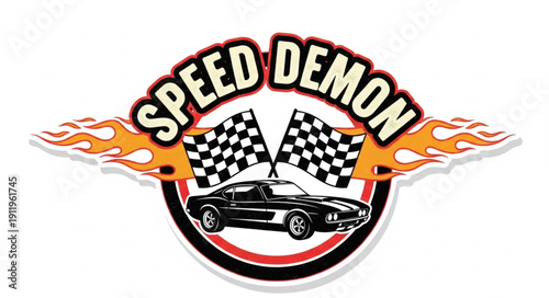 Speed Demon Racing Logo Design.