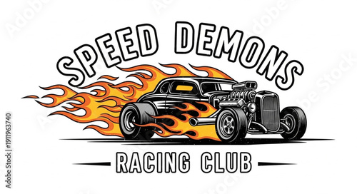 Speed Demons Racing Club Logo Design.