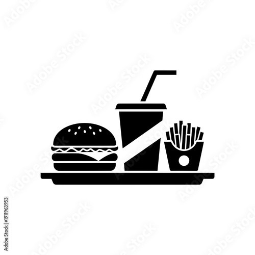 fastfood, burger, fries, soda, meal, snack, restaurant, takeaway, junkfood, combo, lunch, dinner, beverage, drink, sandwich, potato, crispy, ketchup, tray, dining, cafe, bistro, takeawayicon, streetfo
