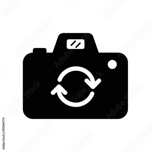 camera, sync, refresh, backup, upload, download, transfer, photo, photography, image, media, gallery, cloud, storage, data, exchange, rotate, circular, arrows, reload, update, share, import, export, d