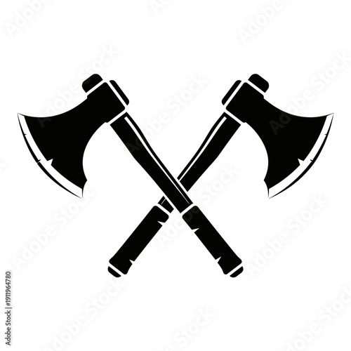 axes, axe, hatchet, tomahawk, weapon, warfare, battle, combat, warrior, viking, medieval, blade, steel, sharp, tool, lumberjack, woodcutting, crossed, emblem, crest, insignia, heraldry, strength, powe