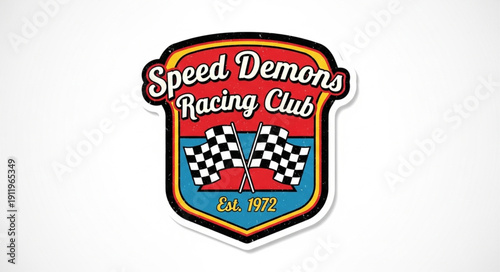 Speed Demons Racing Club Badge Logo.