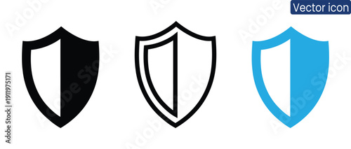 Professional vector icons featuring arrows and shields in modern design