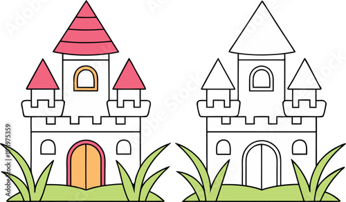 Minimalist Line Art for Digital Coloring. Detailed Floral Pattern for Adult Coloring. Geometric Mandala Design for Creative Relaxation. Cute Animal Illustration for Kids Coloring. Abstract Botanical