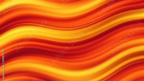 Vibrant Orange Wavy Lines Abstract Background.
