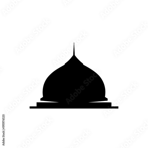 Mosque dome silhouette