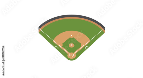 Baseball Field Diagram Top View