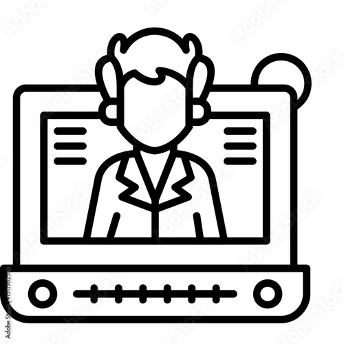 Co Worker Icon Vector Element