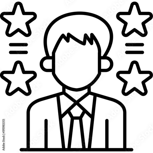 Best Employee Icon Vector Element