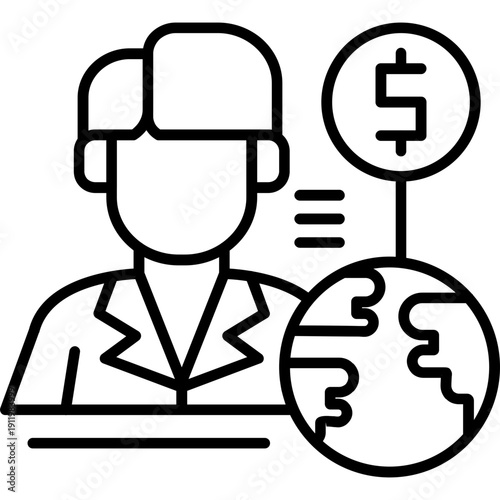 Broker Icon Vector Element