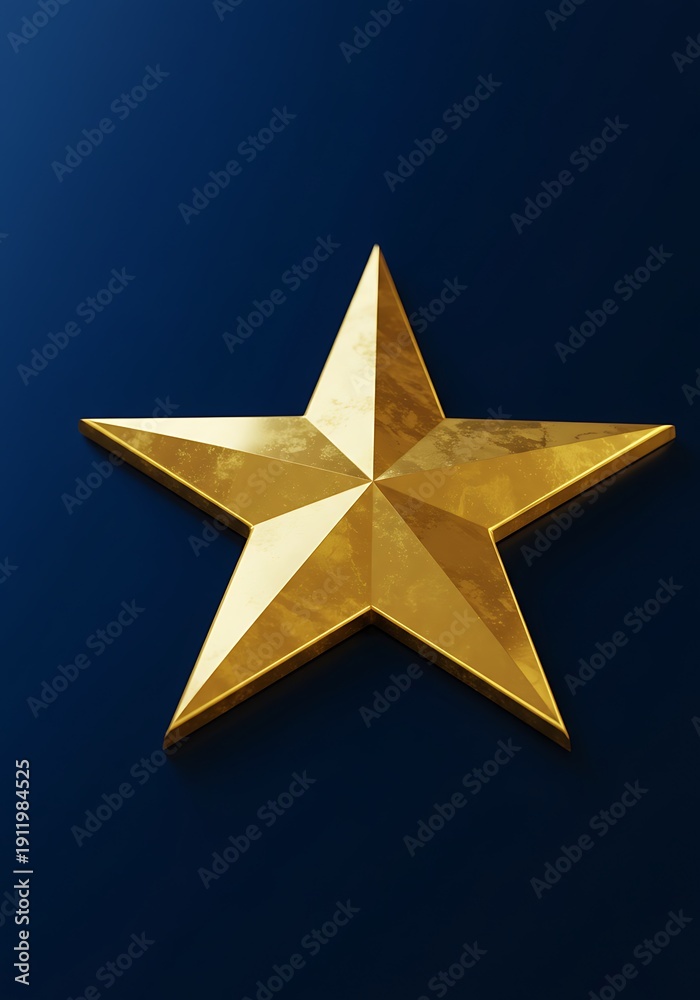 Obraz premium Celestial Gold on Midnight Blue