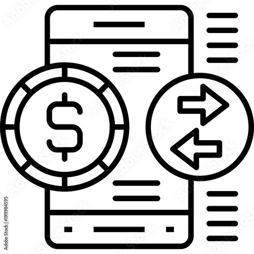 Transaction Icon Vector Element