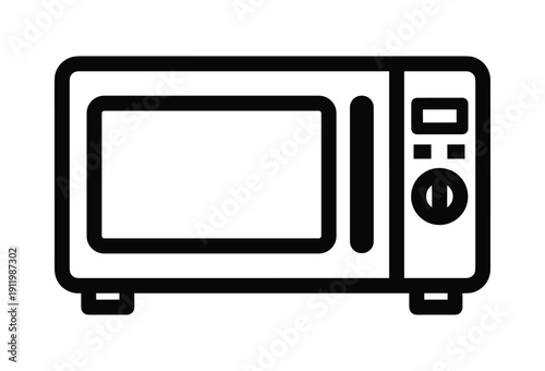 Microwave oven icon