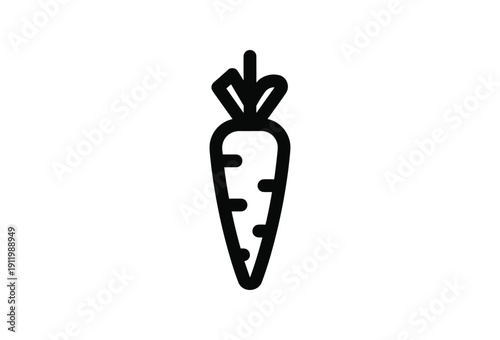 Simple Carrot Icon
