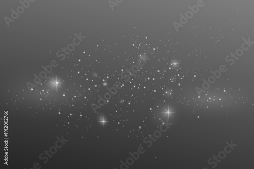 Bokeh light effect with shinny start abstract effect background. Vector illustration 