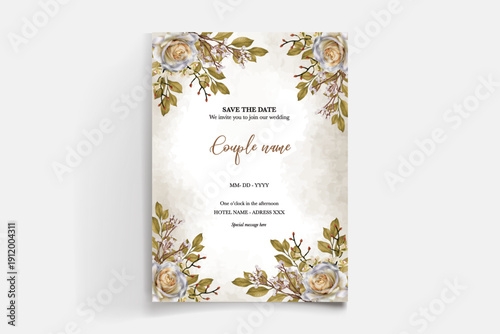 Save the date wedding invitation templates