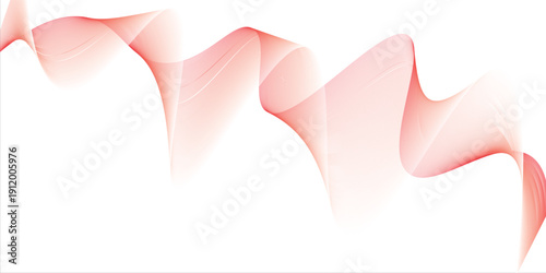 Abstract Red Wave Design on White Background. eps vector texture new