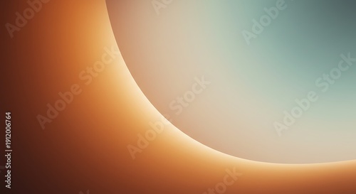Abstract gradient background with curved lines and warm color palette