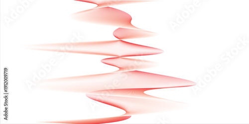 Abstract Red Wave Design on White Background. eps vector texture new