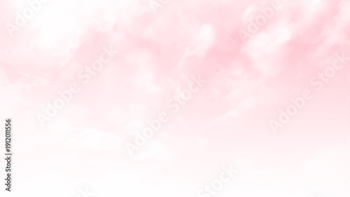 Stunning view of a pink sky with some fluffy clouds. Natural background, sky replacement, copy space.	