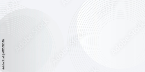 Abstract white background with blue dot circle rings. blue circle lines pattern. Futuristic technology concept. Suit for cover, poster, banner, brochure, header, website