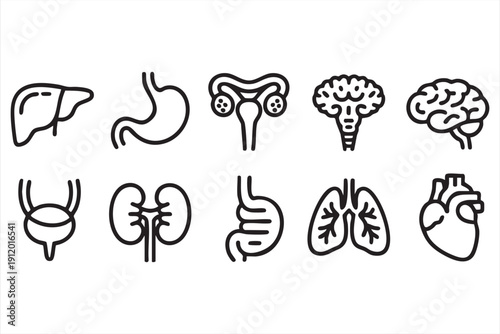 Hospital and diagnosis icon pack for medical apps