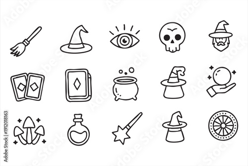 Alchemy and mystic icon pack for supernatural themes