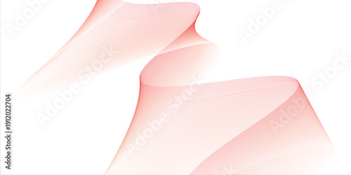 Abstract Red Wave Design on White Background. eps vector texture new