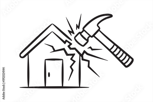 Home Structure Risk Minimal Pictogram