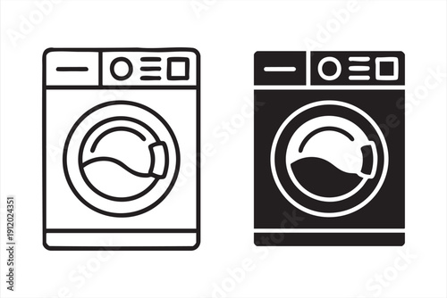 Modern Laundry Room Symbol