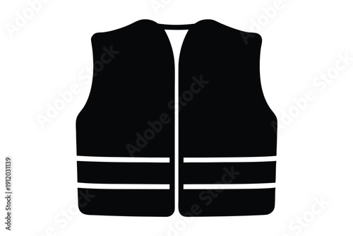 Safety Vest, Reflective Workwear Icon