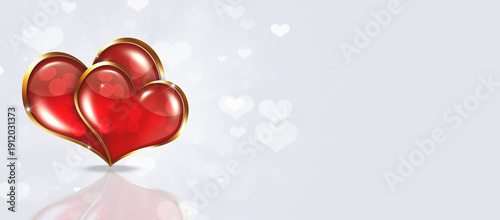 Golden Hearts lovers Banner