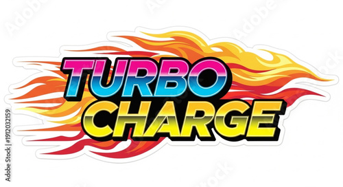 Turbo Charge Logo Design Element.