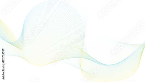 Abstract wave element for design. Digital frequency track equalizer. Wavy line horizontal divider outline minimalist background. Stylized line art background. Vector