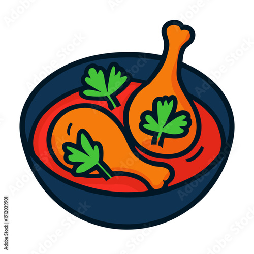 Trompo style shawarma icon crowned with pineapple and carved beside a folded tortilla turns a street food staple into a playful menu emblem for taquerias fusion brands and snack graphics