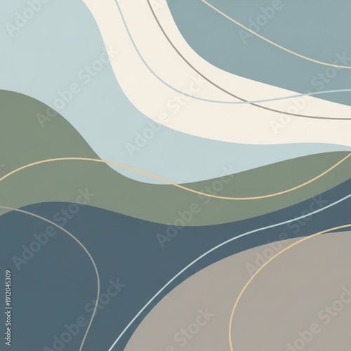 Abstract geometric wave lines background