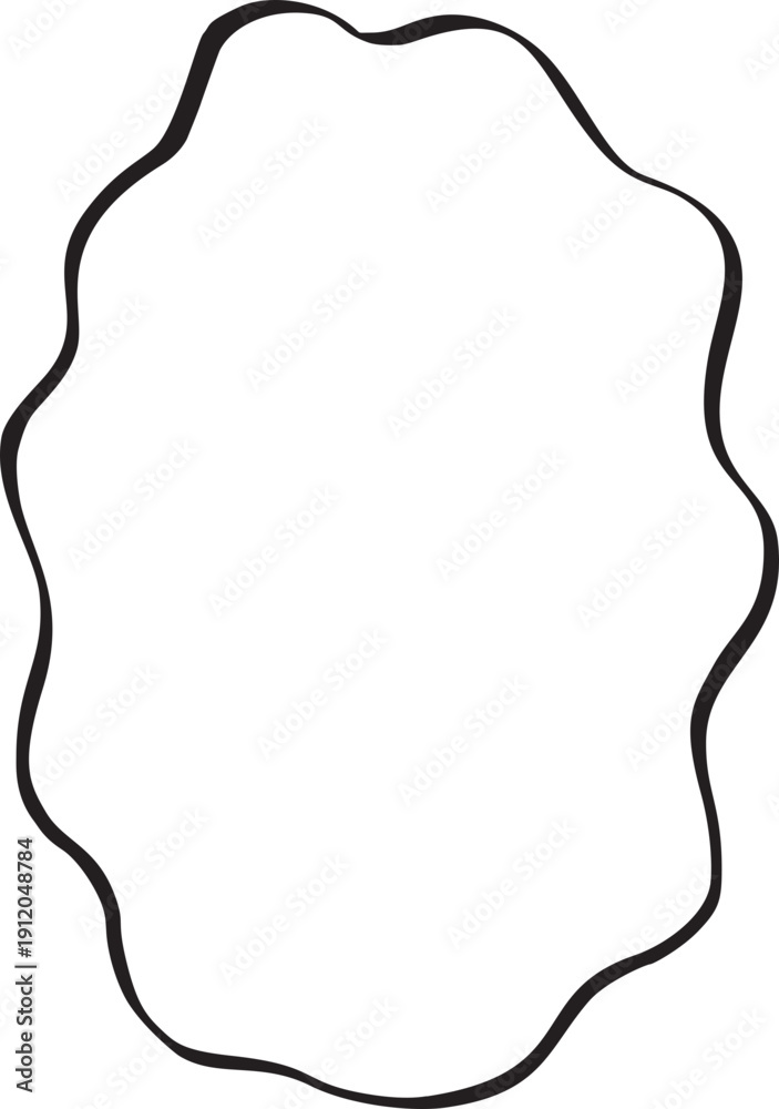 Fototapeta premium Whimsical Coquette Frame Border