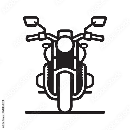 Set of motorcycle logos. Collection of custom motorcycle vector illustrations. Chopper, sportbike, and cafe racer logos.