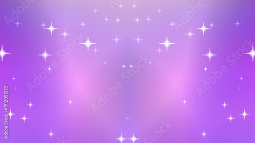 Sparkling Purple Background With Stars.
