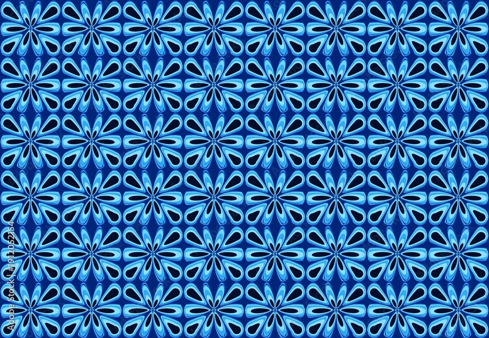 Fototapeta premium 70s Inspired, Bold Geometric Patterned Wallpaper ,Background