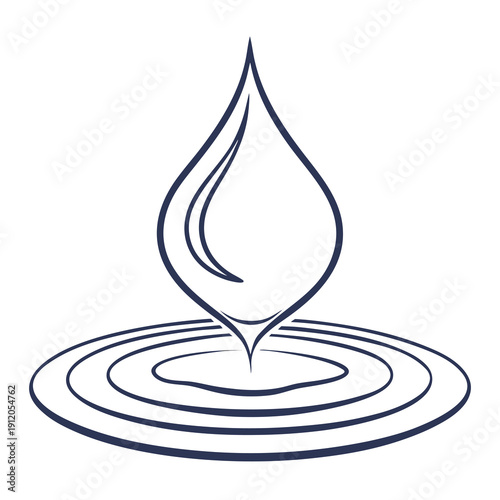 vector illustration of a water drop