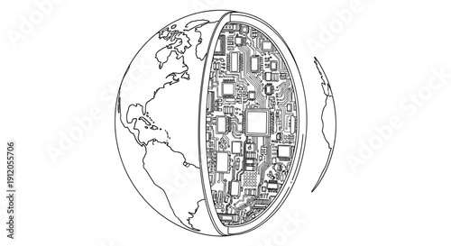 Sustainable Green Energy Concept: Wind Turbines and Solar Panels Generating Clean Electricity, Eco-Friendly