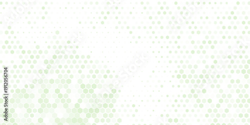 Green abstract geometric background frame. Texture of hexagons. Linear pattern of cells, honeycomb. Design of banner, poster website, frame social networks, business. Vector illustration.
