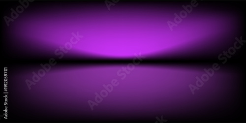 Abstract gradient podium background. Violet, purple and lilac empty 3d studio backdrop. Clean scene for product presentation mockup template. Vector illustration.